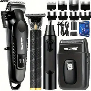 Premium Beard Trimmer – Rechargeable Cordless Grooming Kit